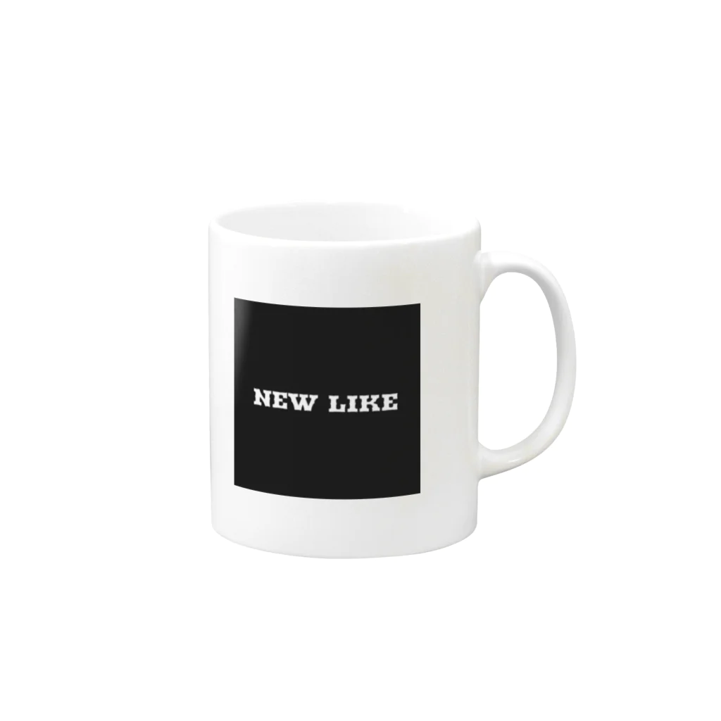 JIN THE GREENのNEW LIKE [シンプルシンプル] Mug :right side of the handle