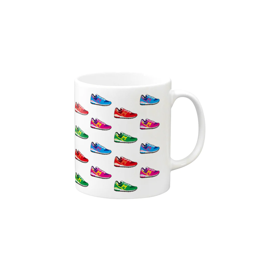 D-N-A Goods Shopのシューズ(colorful) Mug :right side of the handle