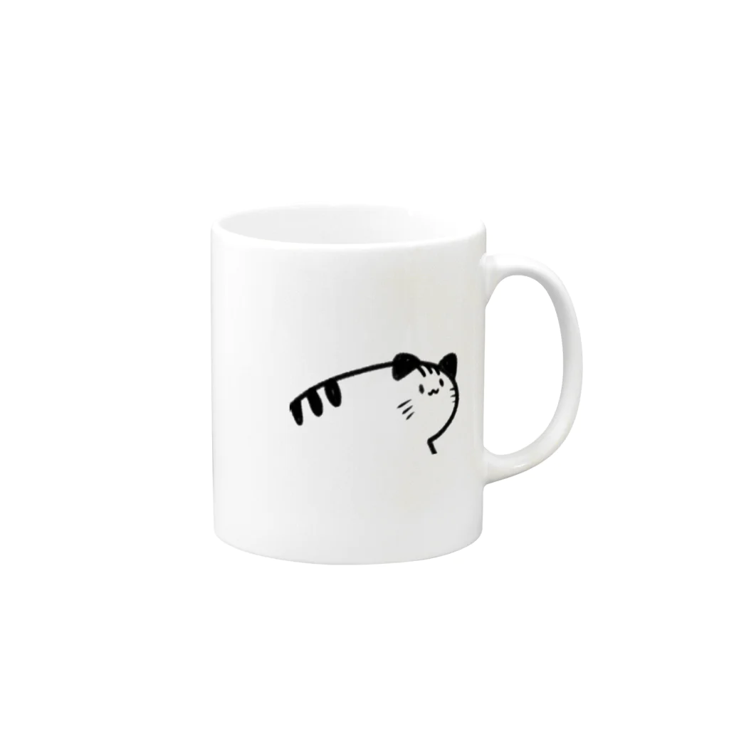 ニワトリの猫？ Mug :right side of the handle