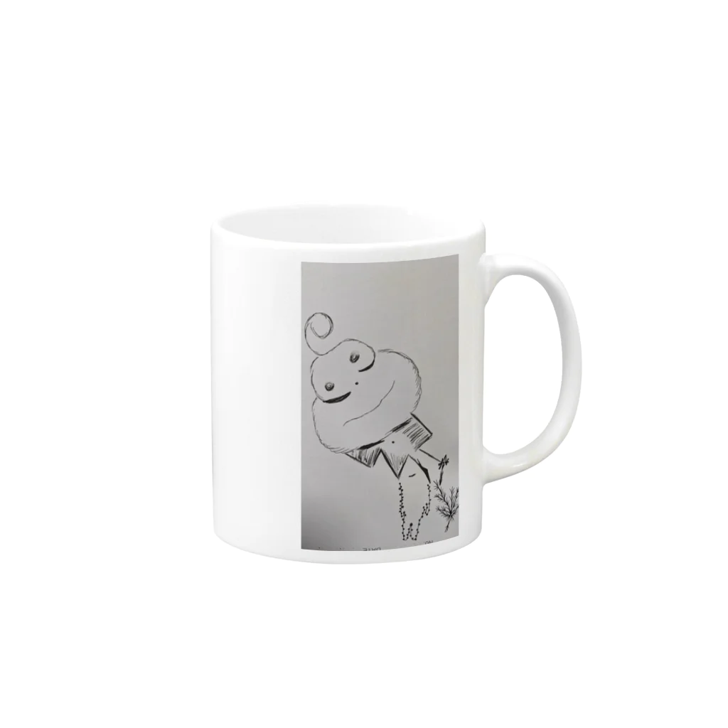 kouhei111725のゴロンくん Mug :right side of the handle