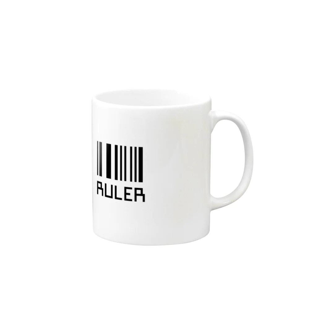 RULERのBaR cOdE マグカップの取っ手の右面