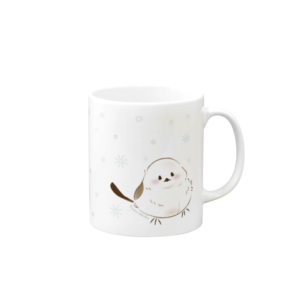 夢見る柴犬のSnow fairy Mug :right side of the handle