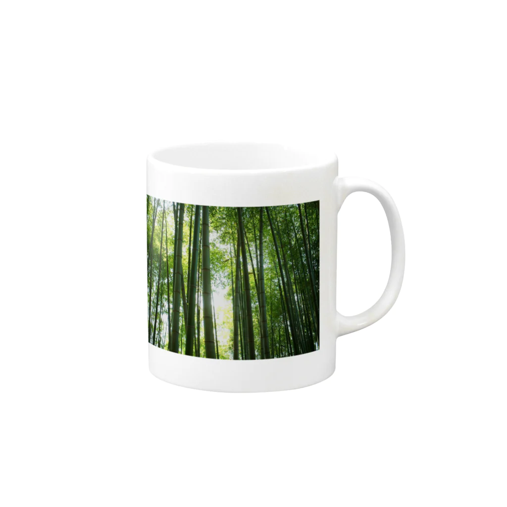 ひろかんずの竹林だっちゃ Mug :right side of the handle