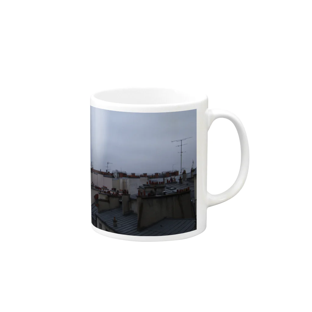 ふみんのPARIS/05(P) Mug :right side of the handle