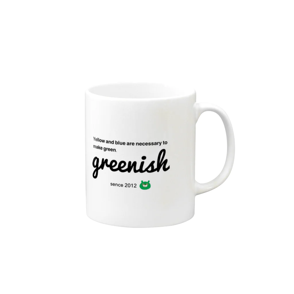 greenishのgreen 18 Mug :right side of the handle