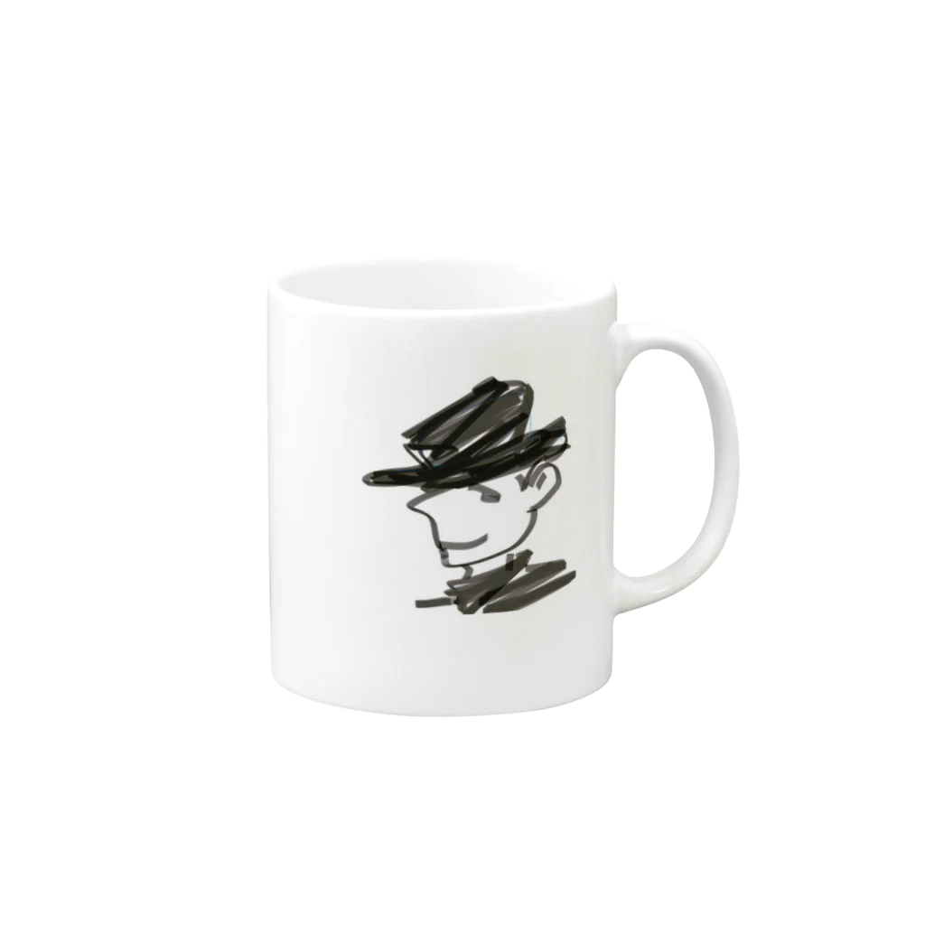 ArchitecturephotolifeのHatman Mug :right side of the handle