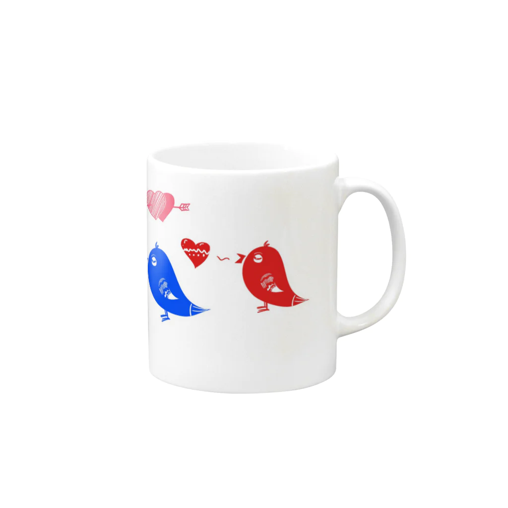 cocoyumi8のことりのさえずり Mug :right side of the handle