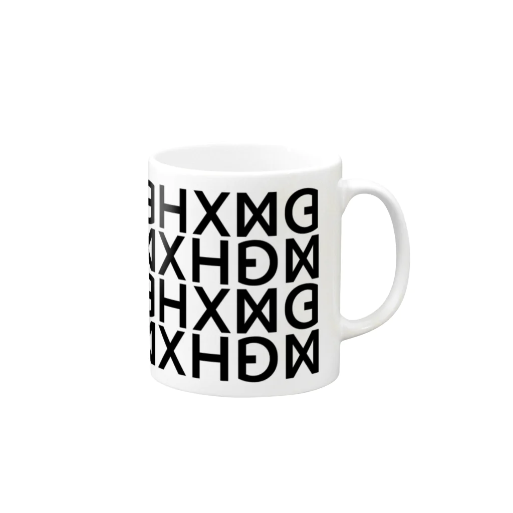 XENOGRAPHのLOGO MC 02 White Mug :right side of the handle