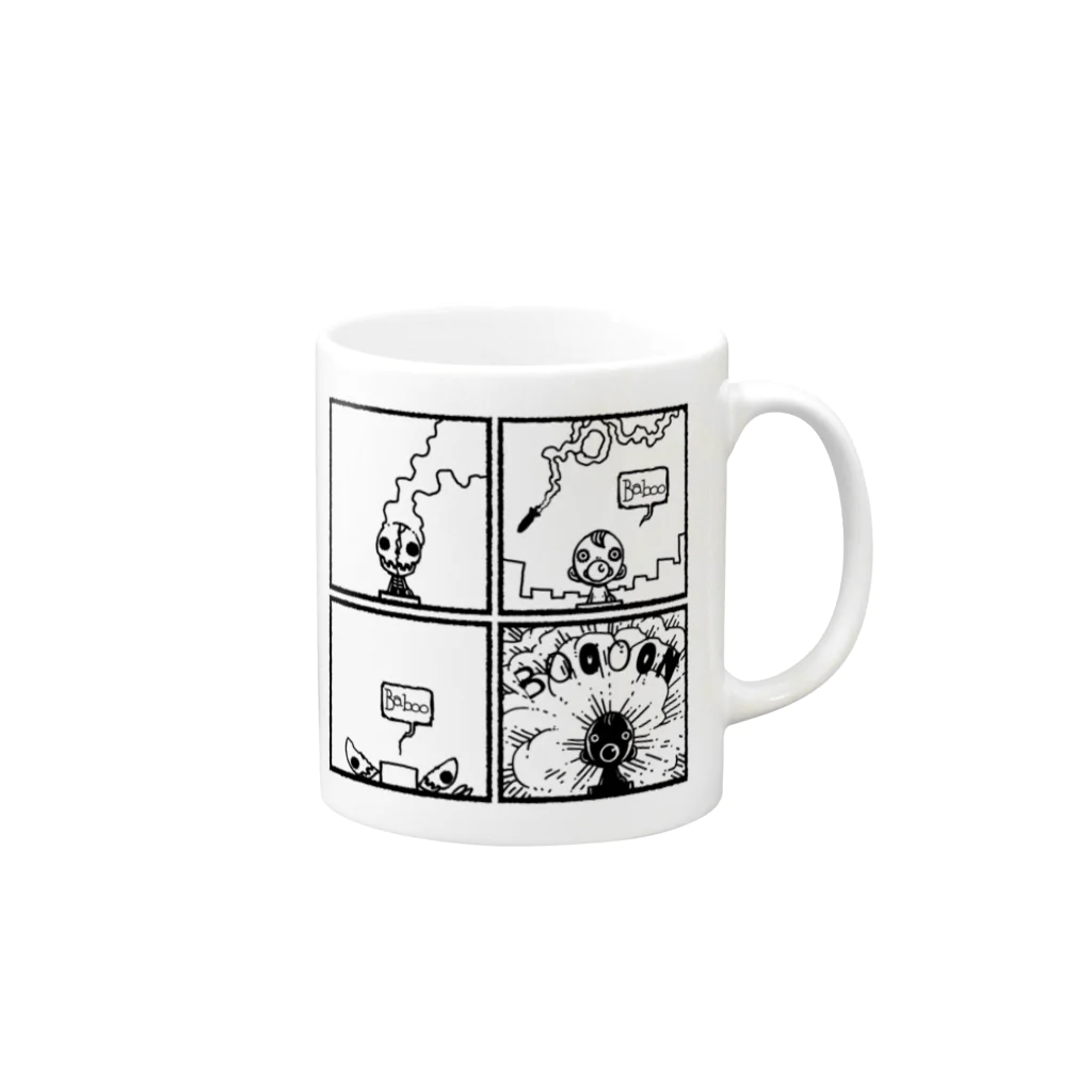 -JUNYA-のバビーちゃん  Mug :right side of the handle