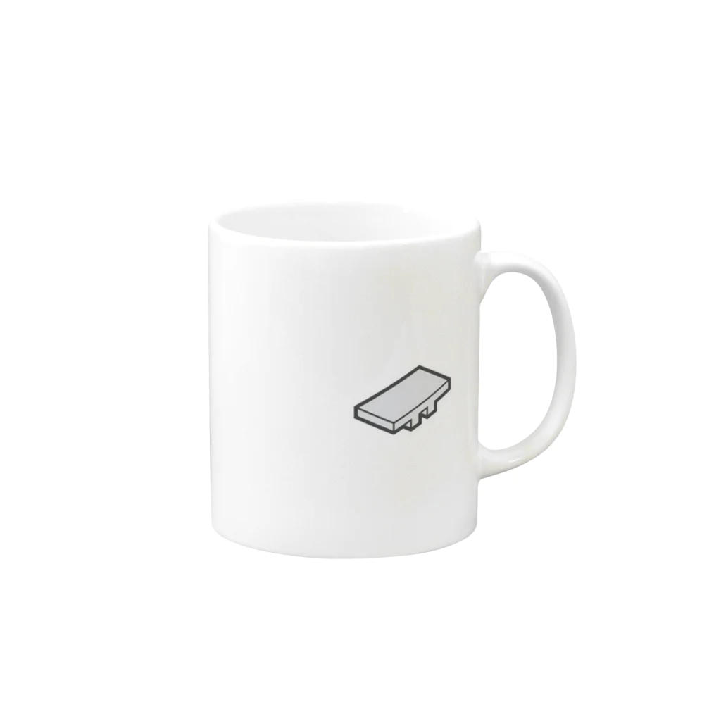 スク水ドリブンの〓 Mug :right side of the handle