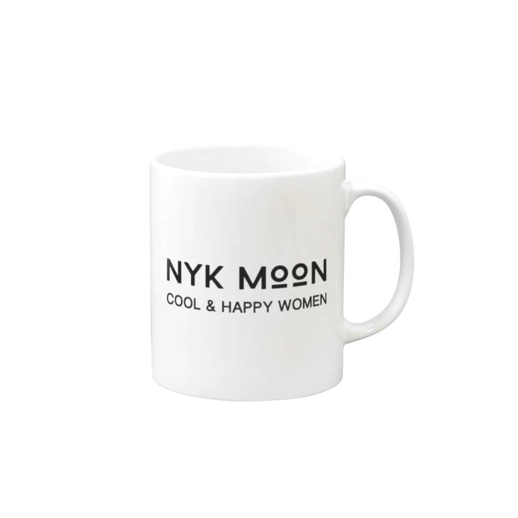 NYK MOON.factoryのNYK MOON logo マグカップの取っ手の右面