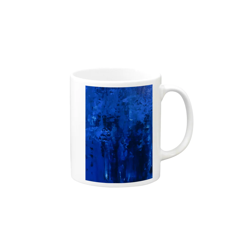 Ad ReinhardtのEndless Blue Mug :right side of the handle