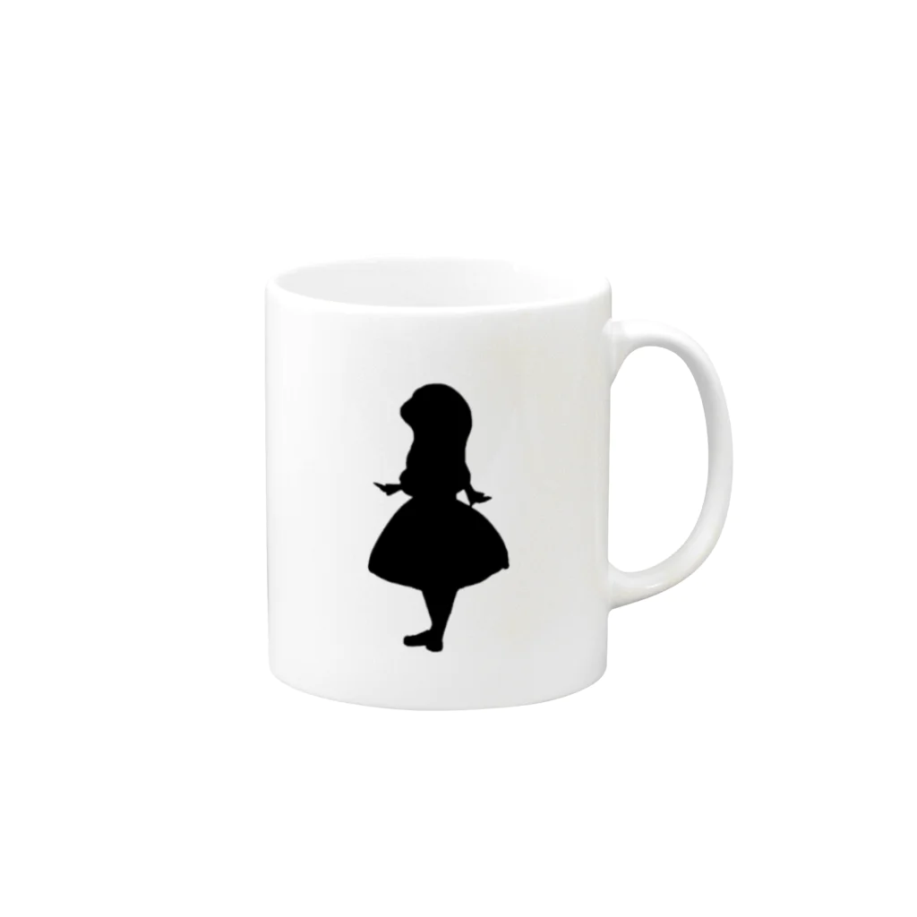 イタズラガキのGirl A Mug :right side of the handle