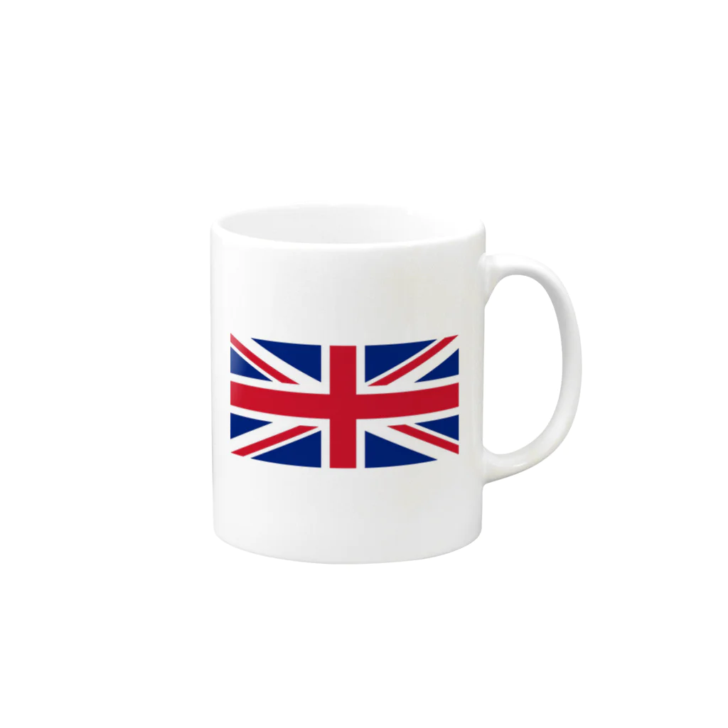 美々野くるみ@金の亡者のイギリス　国旗 Mug :right side of the handle