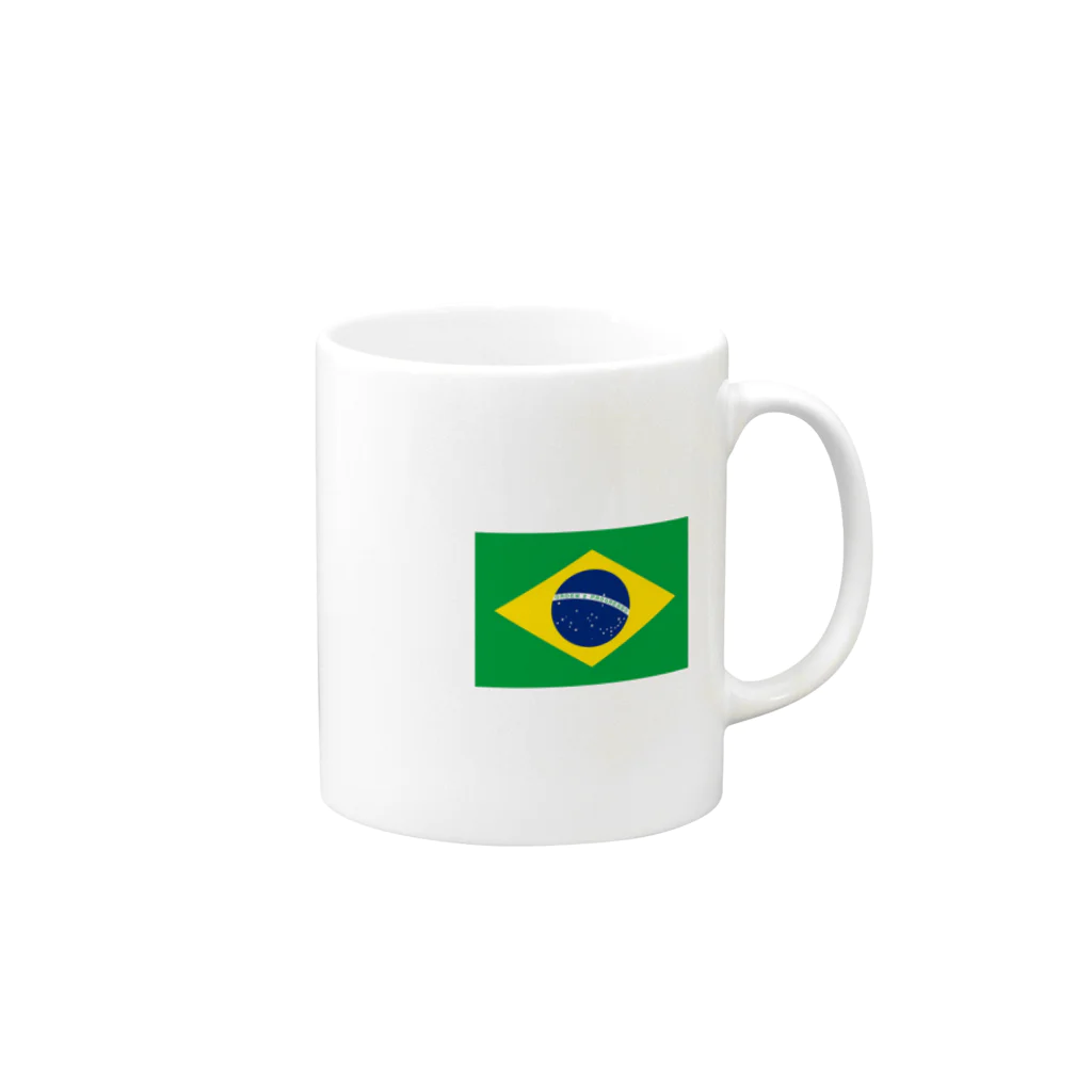 美々野くるみ@金の亡者のブラジル　国旗 マグカップの取っ手の右面