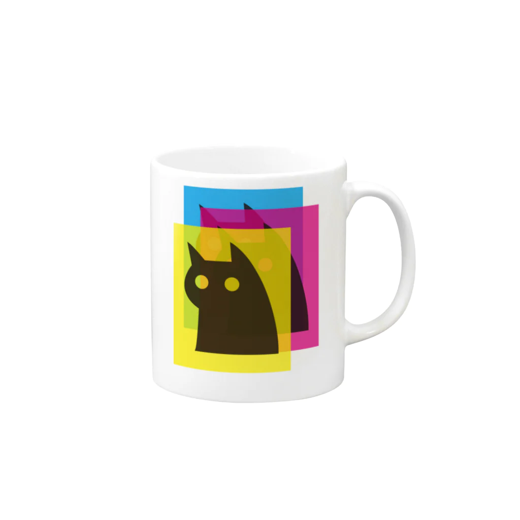 yocto design worksのCMYK Mug :right side of the handle