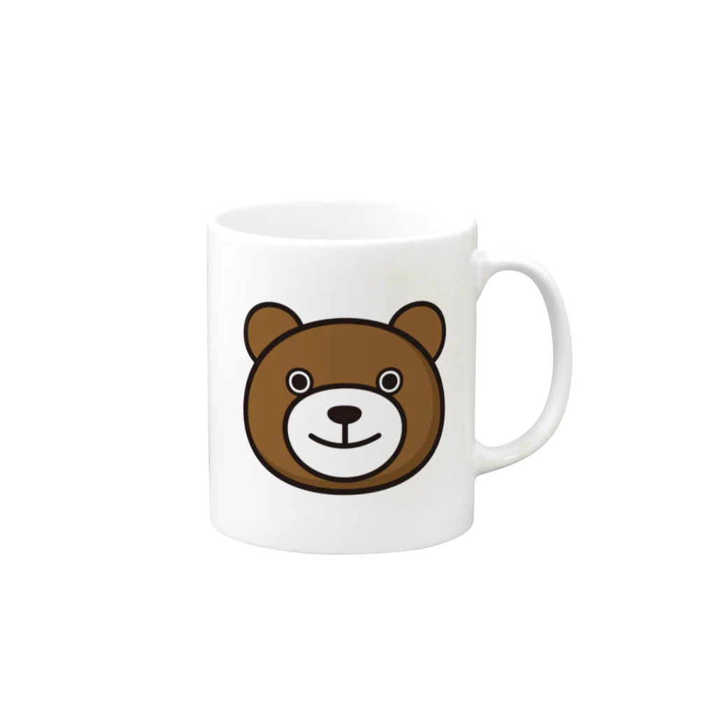 ぽんぽんさんのアスタリスクマA Mug :right side of the handle