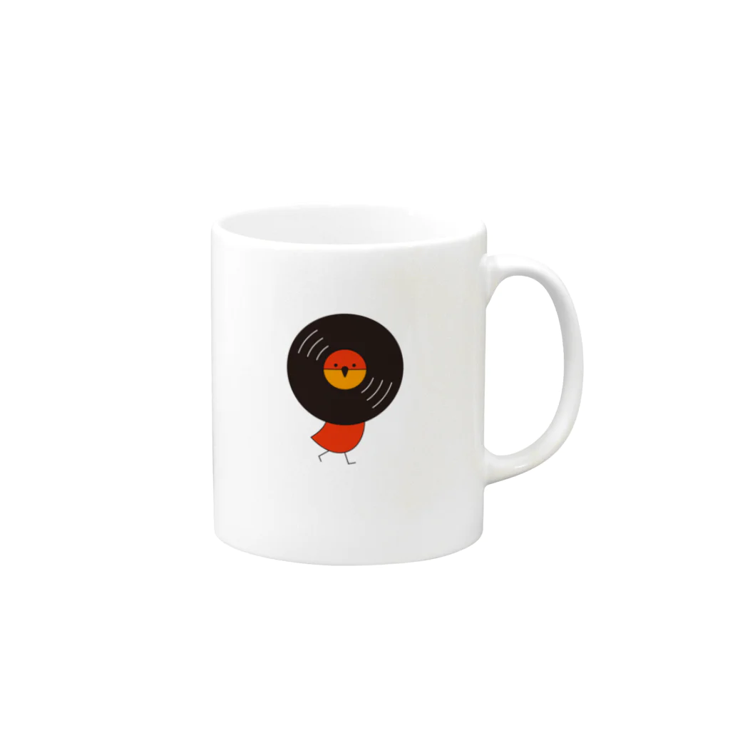 masamichironのレコードリお日様 -Right Walk Mug :right side of the handle