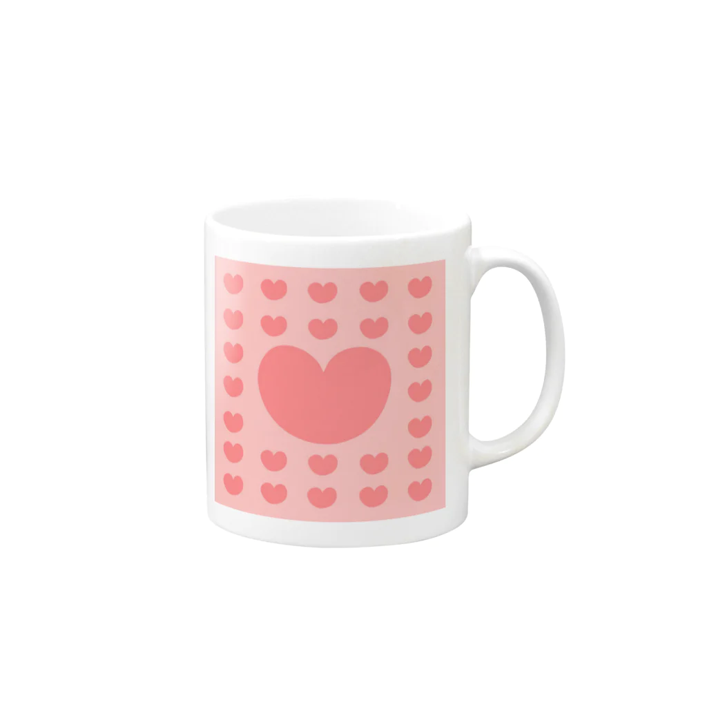 AROMA☆LOVELYのLOVELY♡HEART Mug :right side of the handle