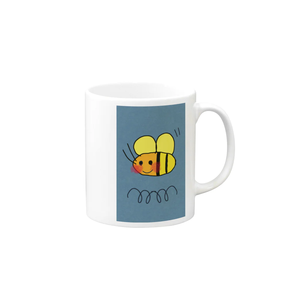 cocoyumi8のみつばちくん Mug :right side of the handle