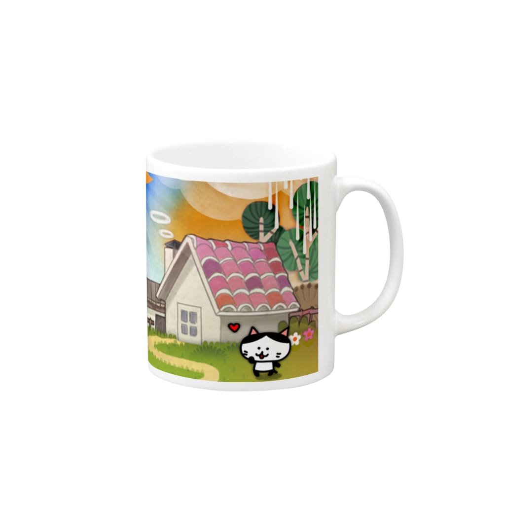 頭痛ーるズの【SALE】森の暮らし マグ Mug :right side of the handle
