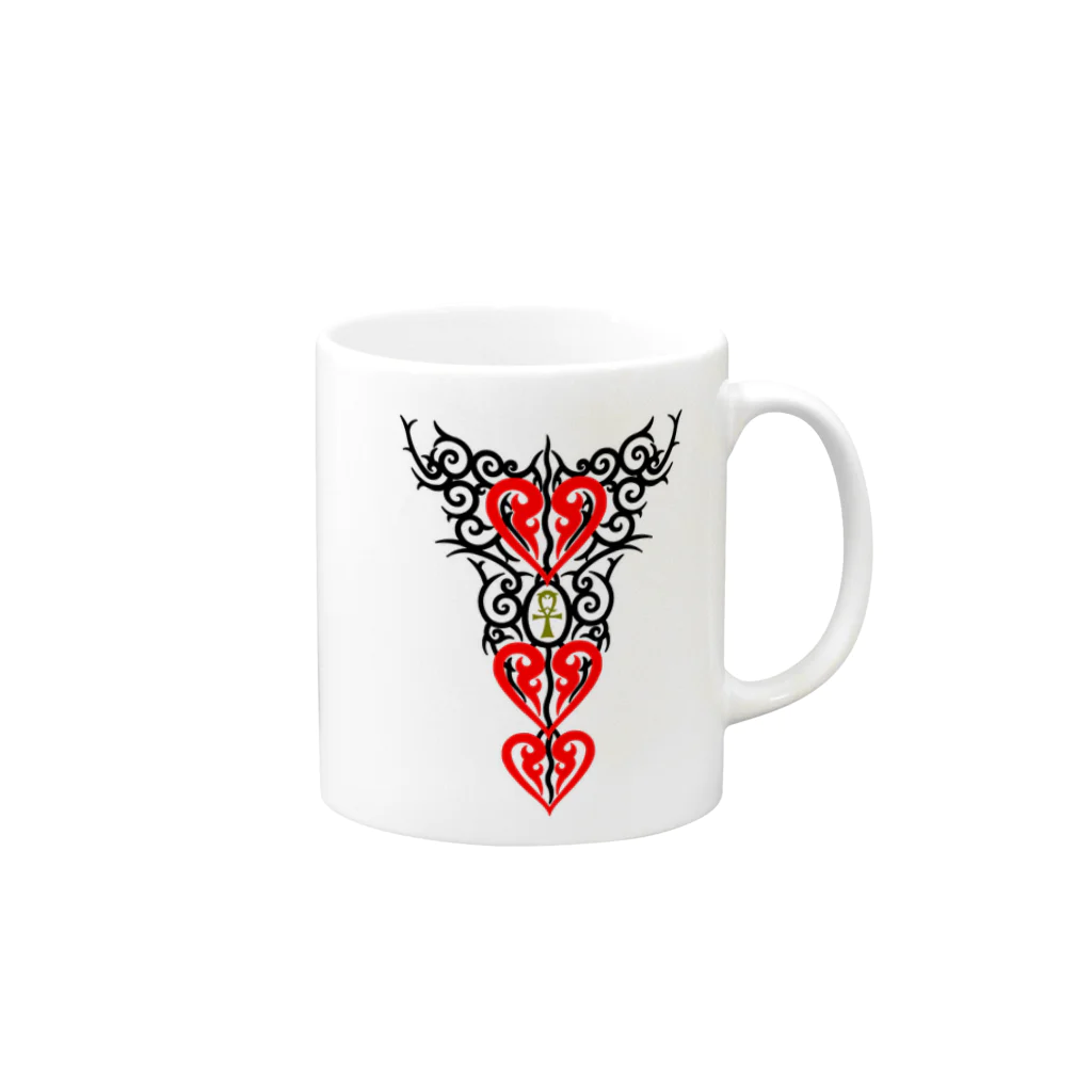 Takayuki HibinoのHearts Mug :right side of the handle