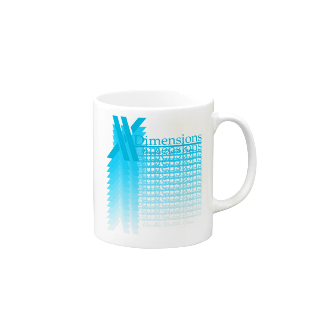 X-Dimensions team goodsのlogo gradation2 Mug :right side of the handle