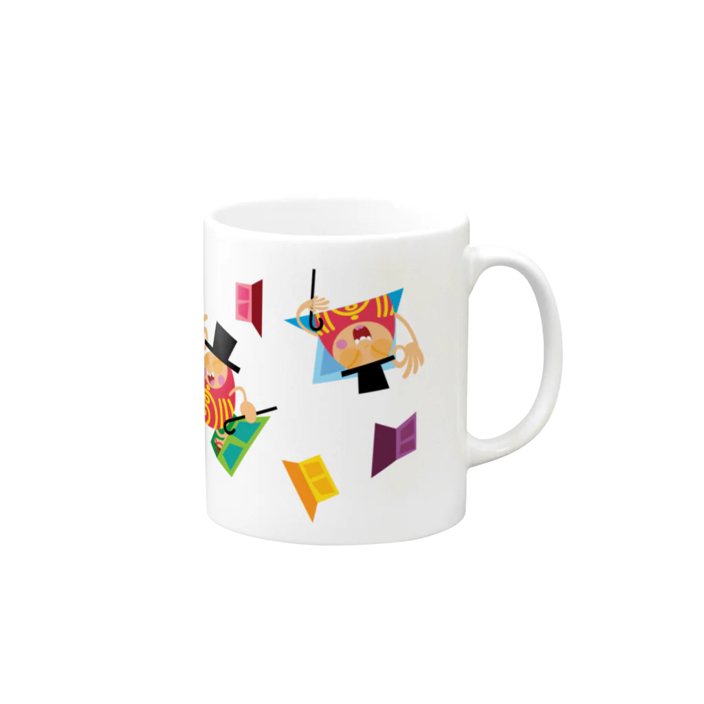 GrapeChanのMr.Daruma MC Mug :right side of the handle