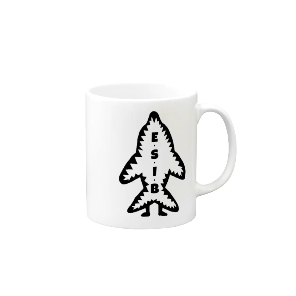 咲田雄作◉演劇集団イルカボーイズのESIBくん Mug :right side of the handle