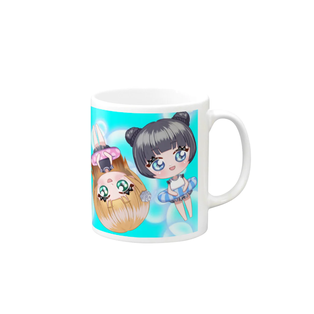 舞姫の屋敷への水着グッズ(if) Mug :right side of the handle