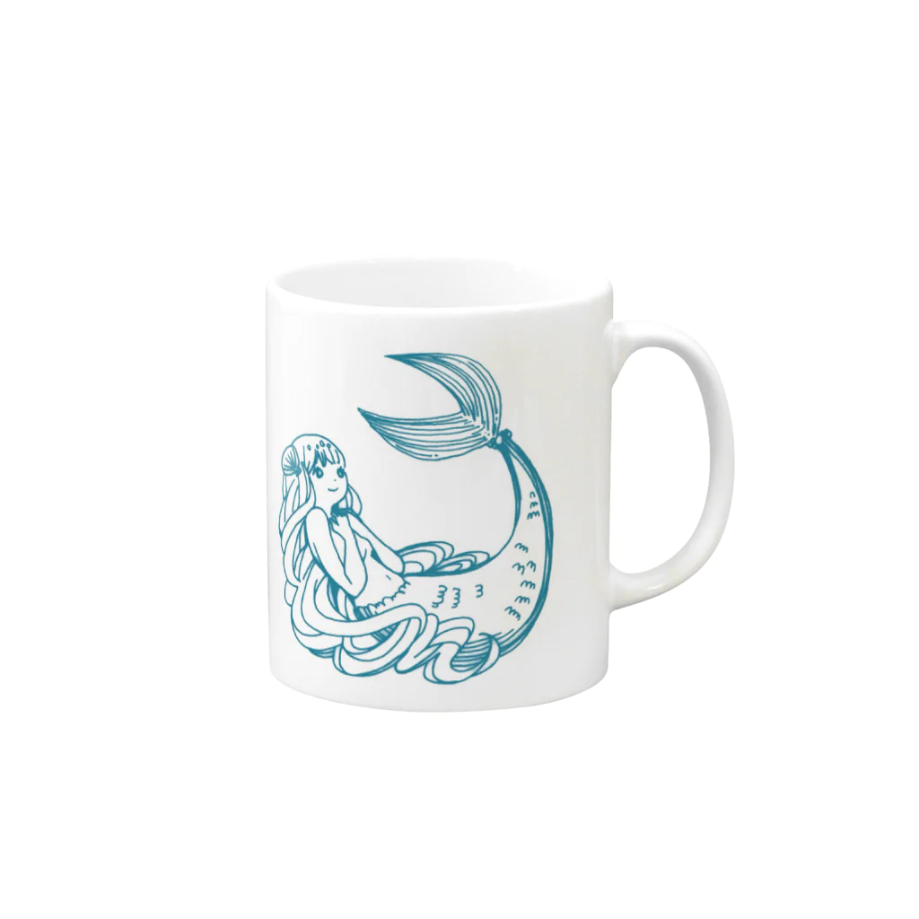 なっつぁんのしずく Mug :right side of the handle