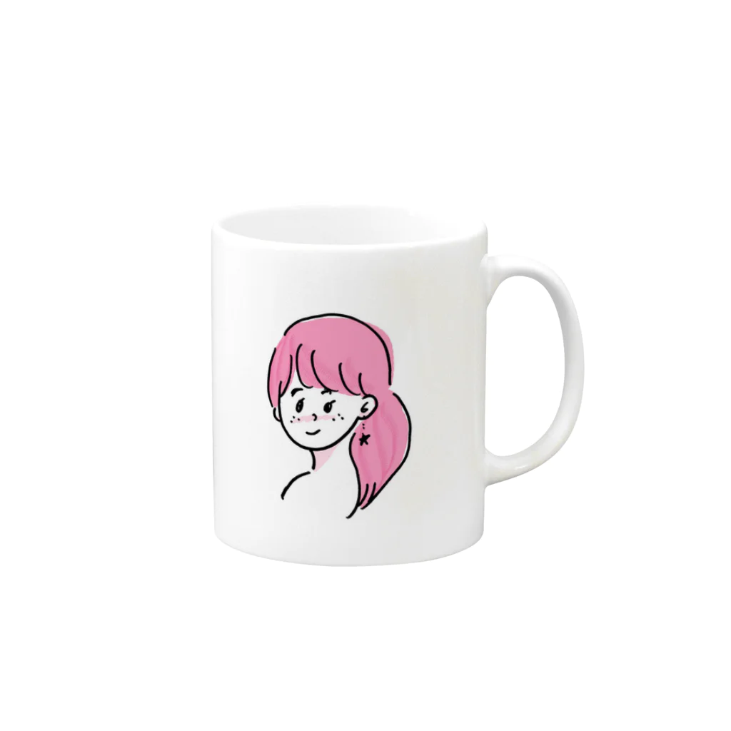 かわすのおみせのこいする夏！ Mug :right side of the handle