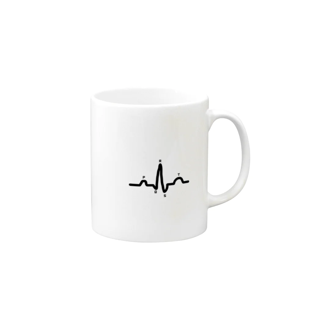 ます。の心電図 Mug :right side of the handle