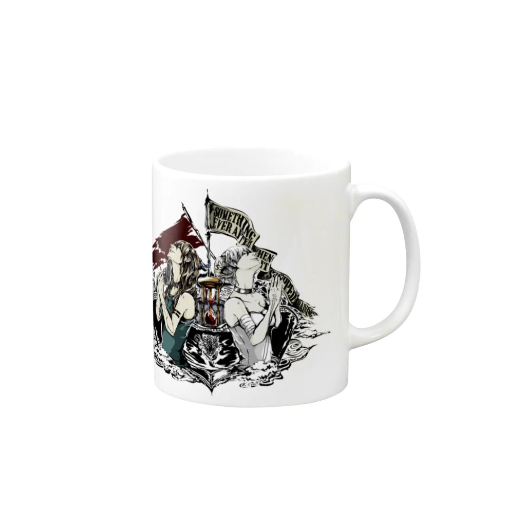 ちゃぼニキさっmのSomething ever after　Color Mug :right side of the handle