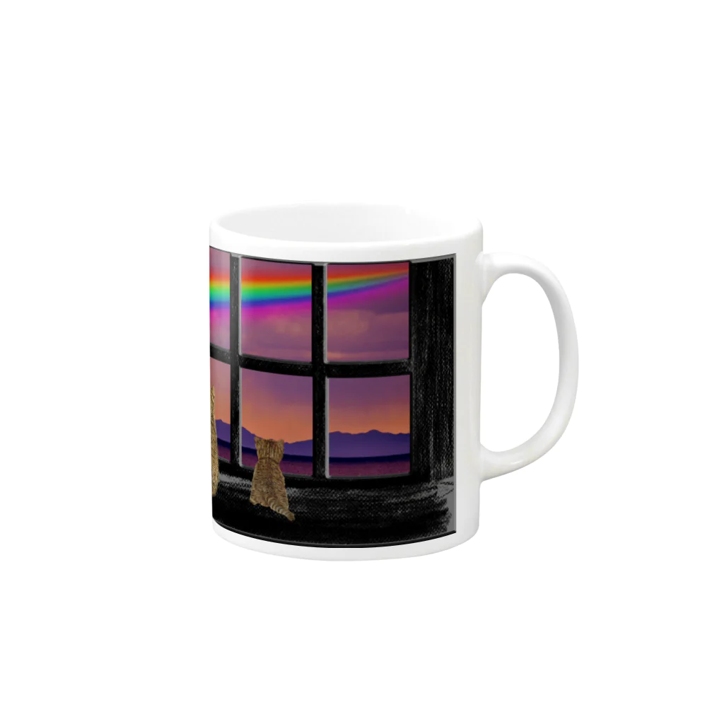 絵法師のにじ Mug :right side of the handle