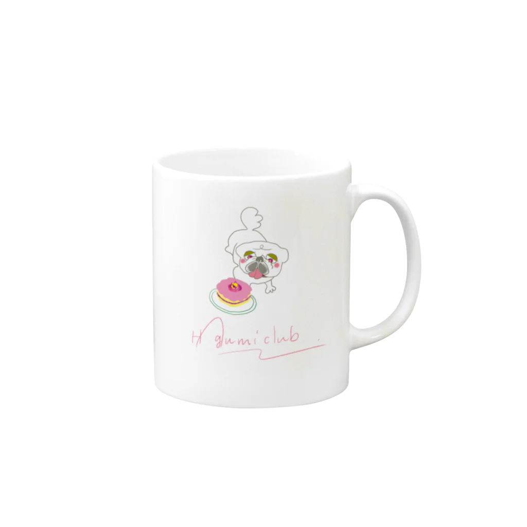 Hagumi-clubの紅芋ケーキ Mug :right side of the handle