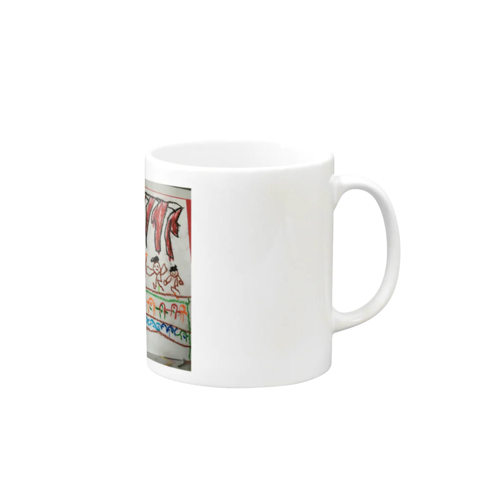 小島裕太郎の発表会（秀斗のお絵描き） Mug :right side of the handle