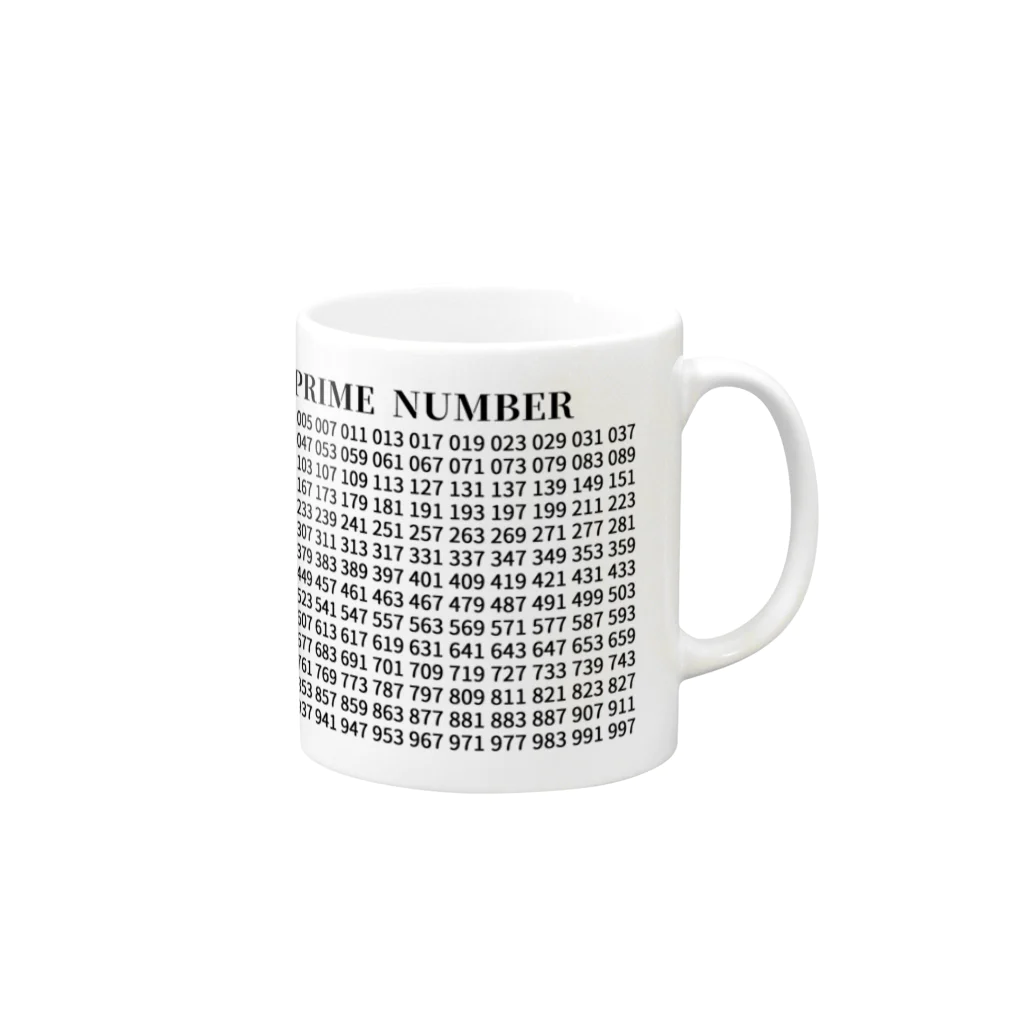 柏洋堂の 素数(Prime number) 02 マグカップの取っ手の右面