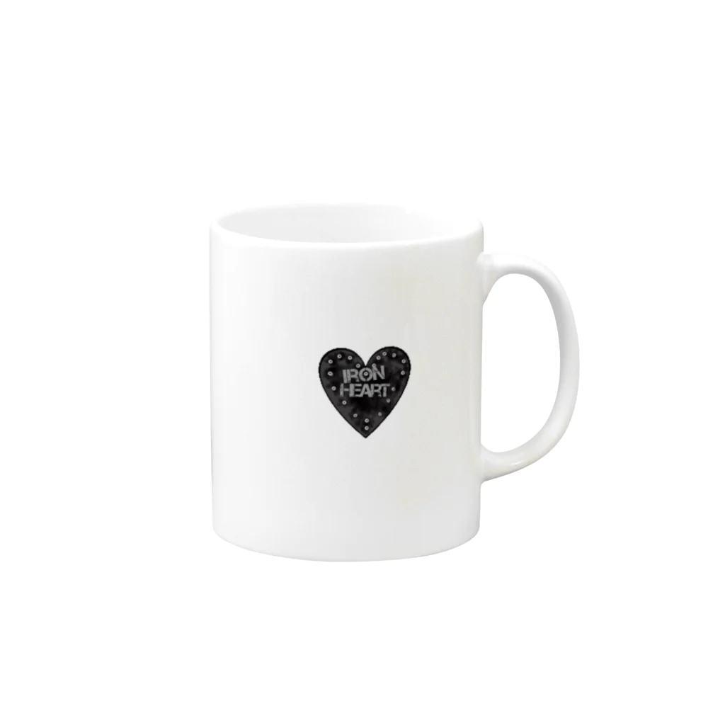 長谷川瑞己（はせがわみずき）のIron Heart Mug :right side of the handle