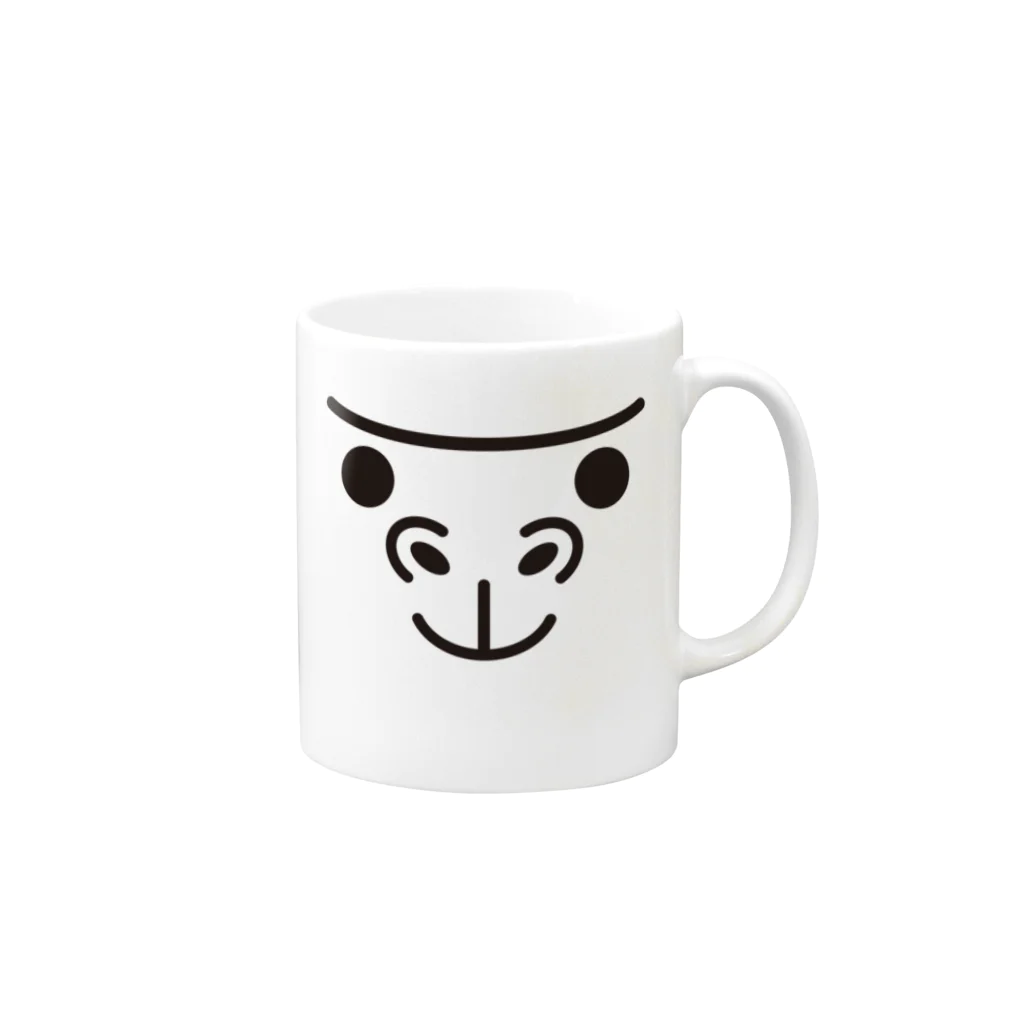 フォーヴァのゴリラ－animal up－アニマルアップ－ Mug :right side of the handle