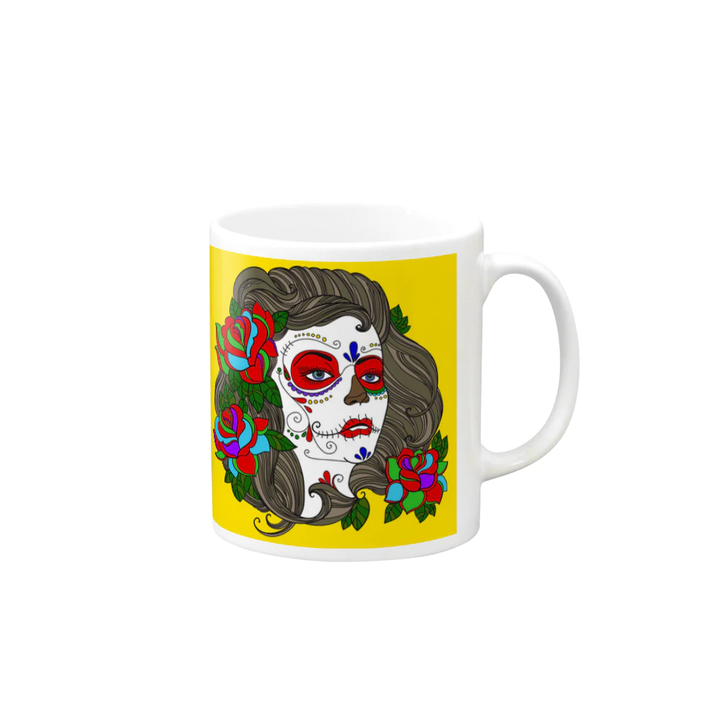 Happy BeenieのMexican Mug :right side of the handle