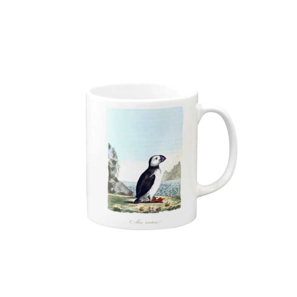 博物雑貨 金烏のBritish Ornithology; being the history, with a coloured representation of every known species of British birds - The British Library Mug :right side of the handle