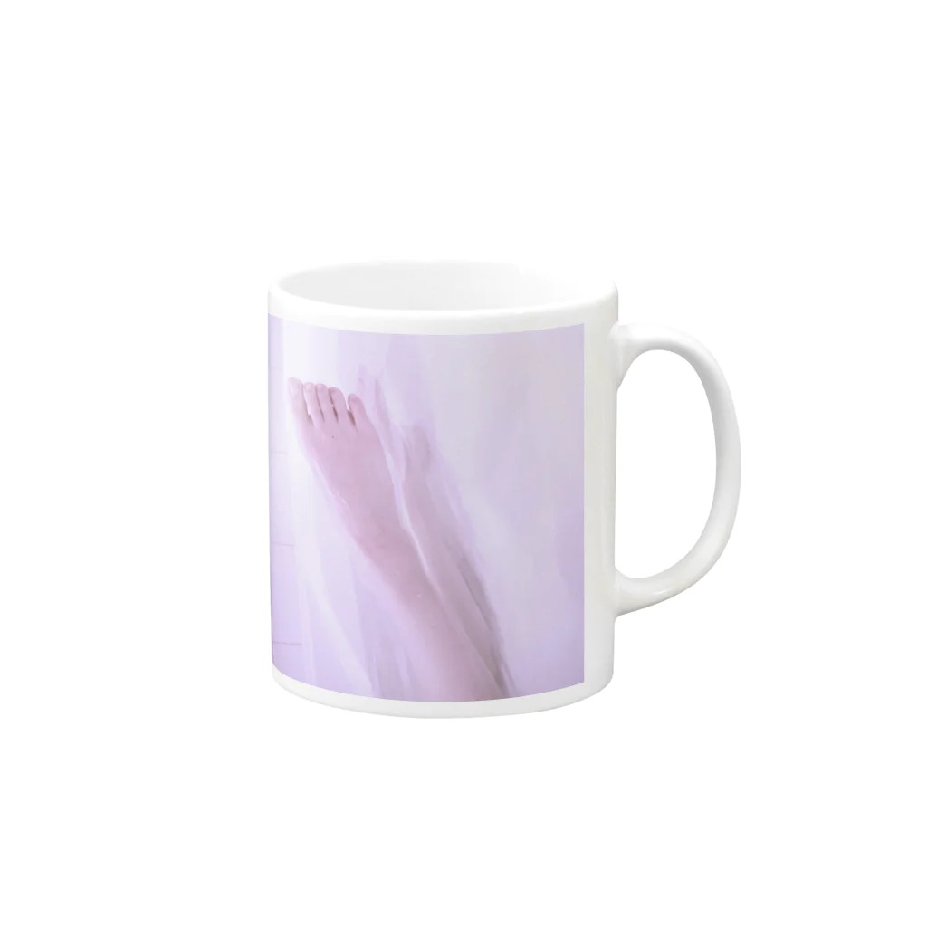 わたしたちは、花売りの果つる Mug :right side of the handle