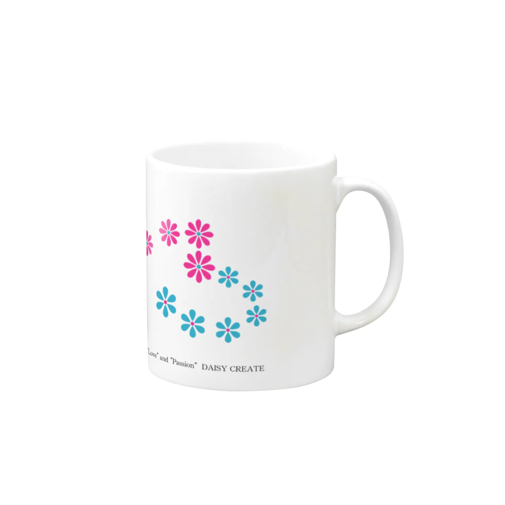 DAISY CREATE | デイジークリエイト | 愛と情熱を日常で感じるのデイジーハート Mug :right side of the handle