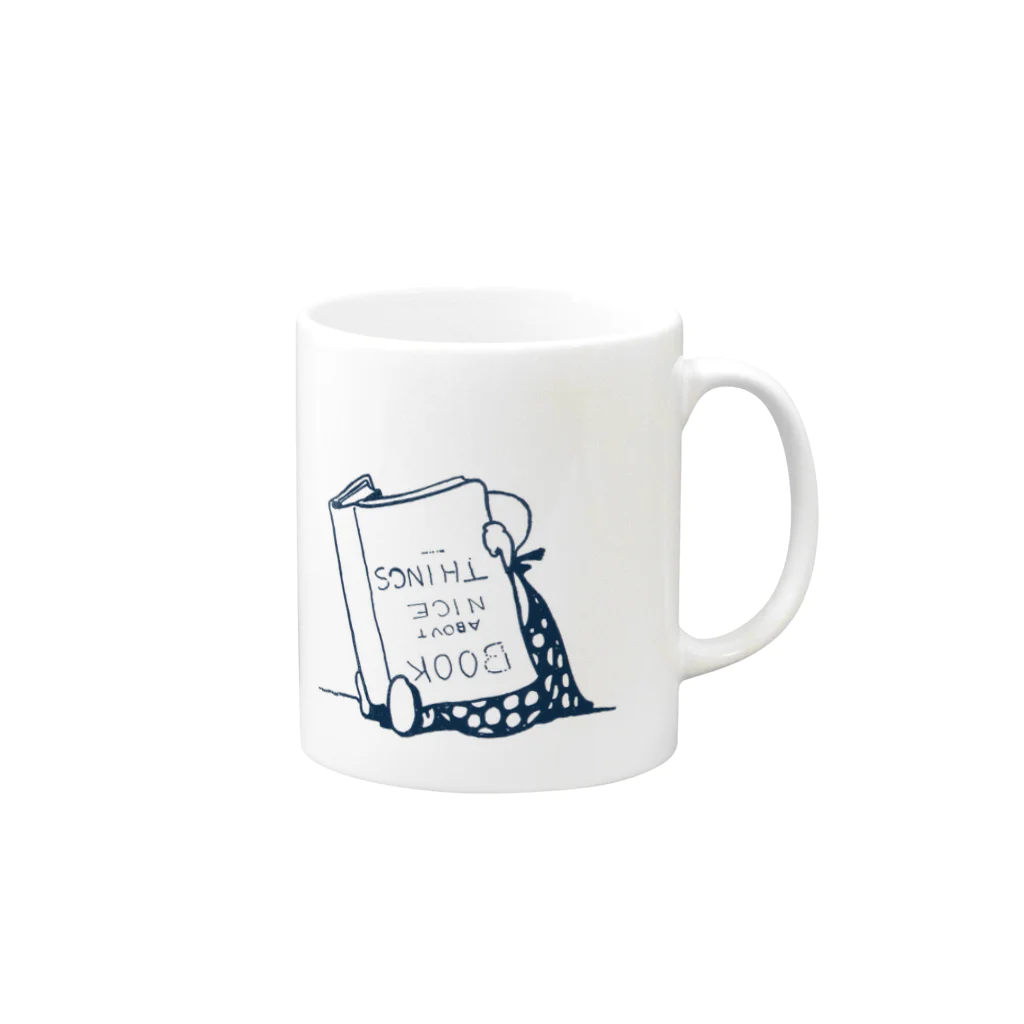 博物雑貨 金烏のBOOK ABOUT NICE THINGS - The British Library Mug :right side of the handle