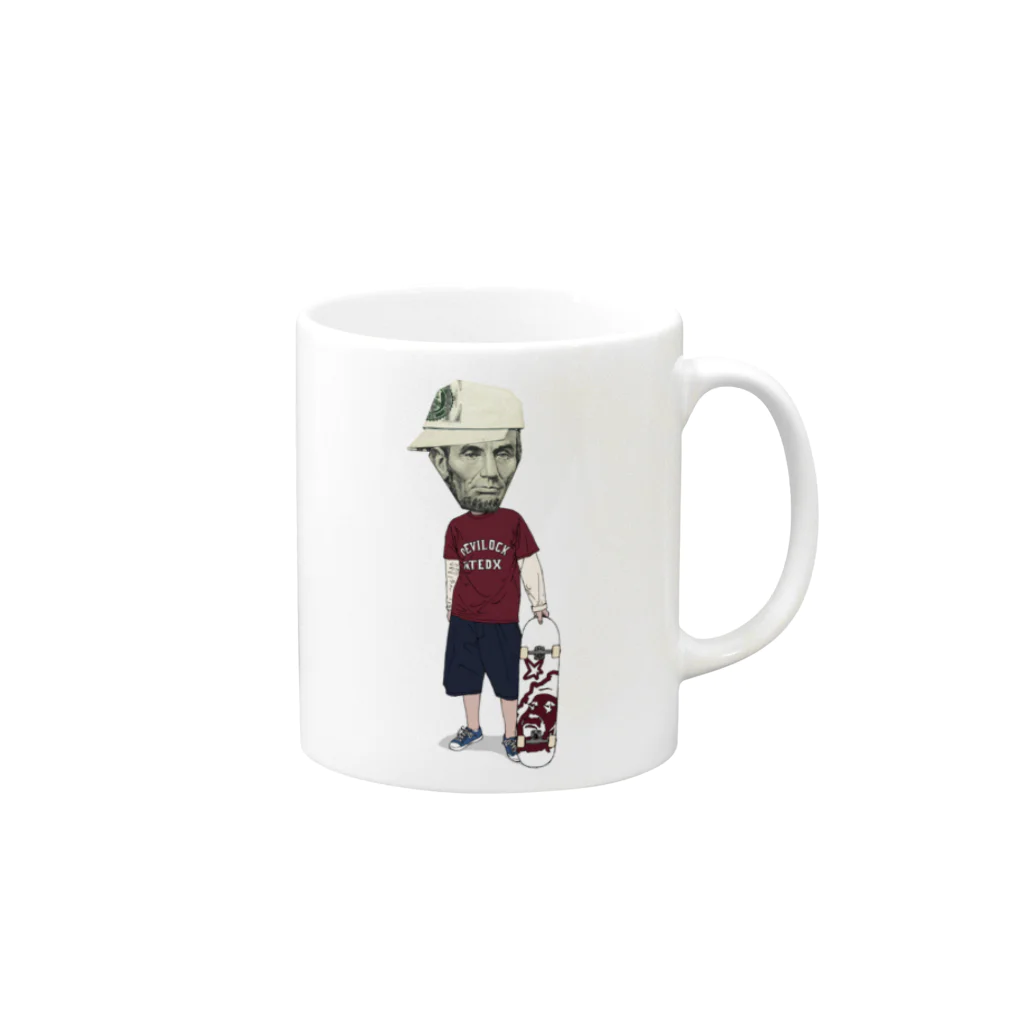 FickleのKID LINCOLN Mug :right side of the handle