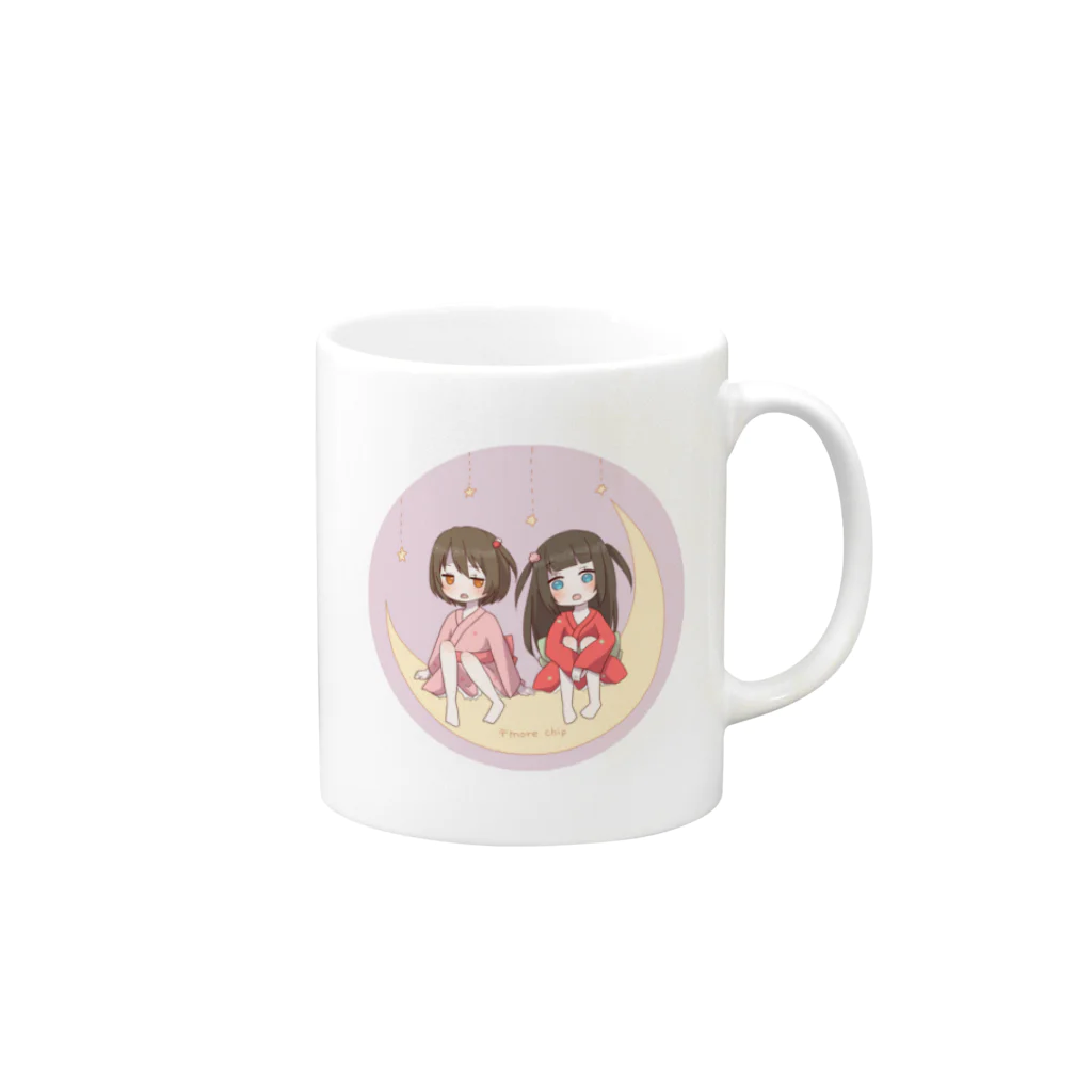 ちゃぴお(プリチー)の〒more chip Mug :right side of the handle