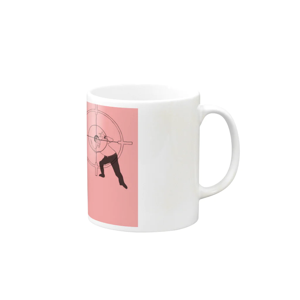 ましゅんファンアートSHOPのmaShunTARGETon Mug :right side of the handle