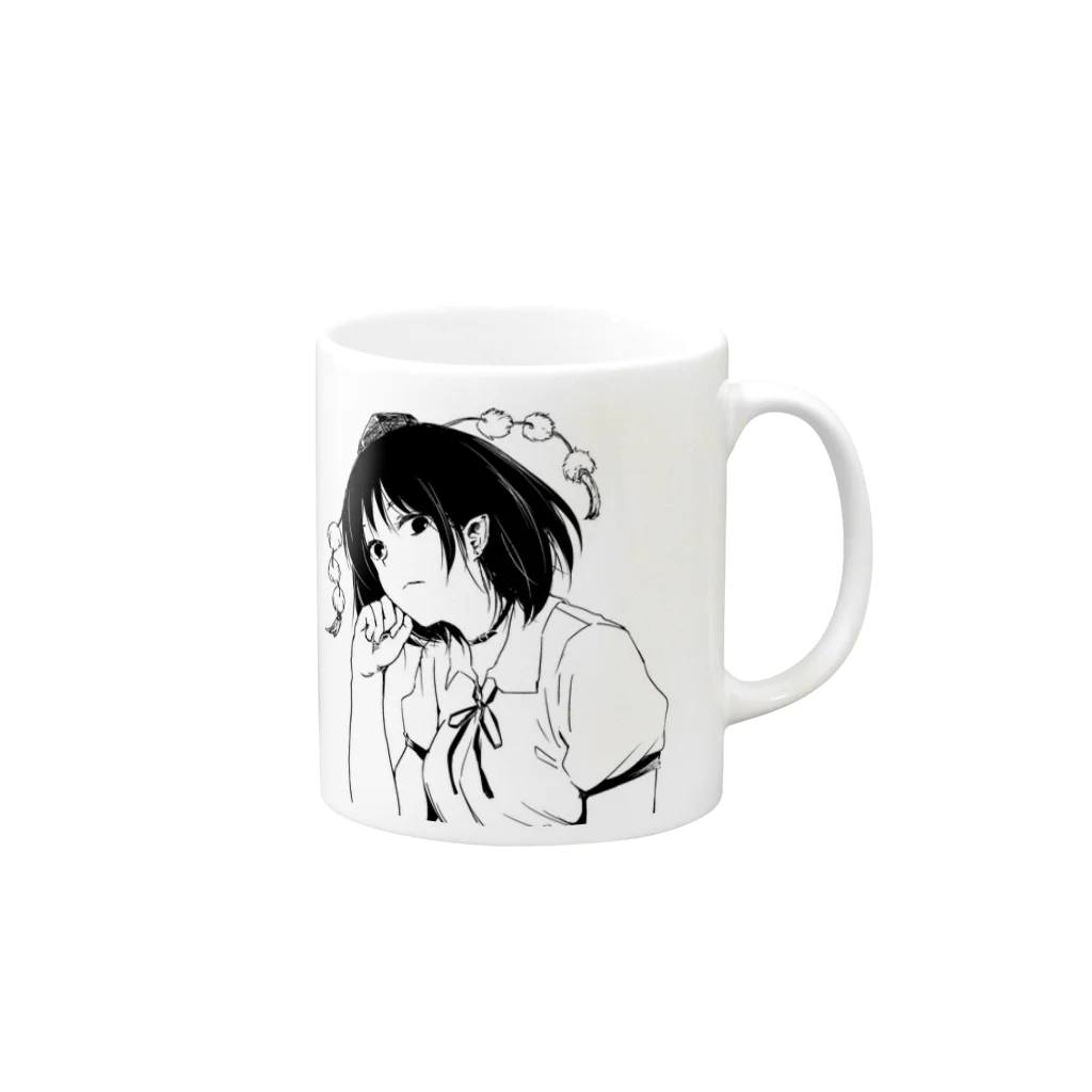 tのあやちゃん Mug :right side of the handle