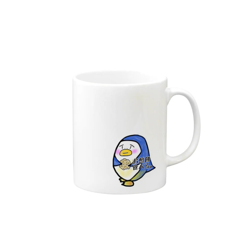 syake_0nigiriのお煎餅 Mug :right side of the handle